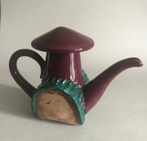 Teapot #1, ceramic sculpture by artist George Apotsos. Included in the exhibition, REUNION (Once Upon a Time in Philadelphia), at Cerulean Arts February 26 - March 24, 2025