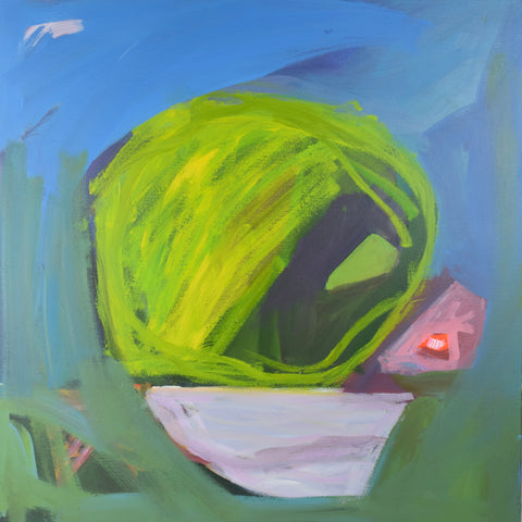 Morning Spring Light: Grove, acrylic on canvas painting by Cerulean Arts Collective member Damini Celebre.