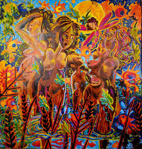 Autumn Bride, oil on canvas painting by Cerulean Arts Collective Member Dan Crowley