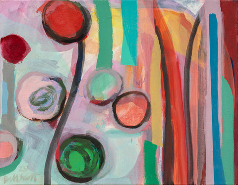 Inside from Outside II, oil on canvas painting by Philadelphia artist Bill Scott. Included in the exhibition Love Letters to an Unknowable Future - Paintings and Works on Paper, at Cerulean Arts April 23 - May 18, 2025.