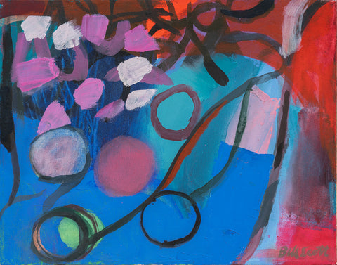 Winter, oil on canvas painting by Philadelphia artist Bill Scott. Included in the exhibition Love Letters to an Unknowable Future - Paintings and Works on Paper, at Cerulean Arts April 23 - May 18, 2025.